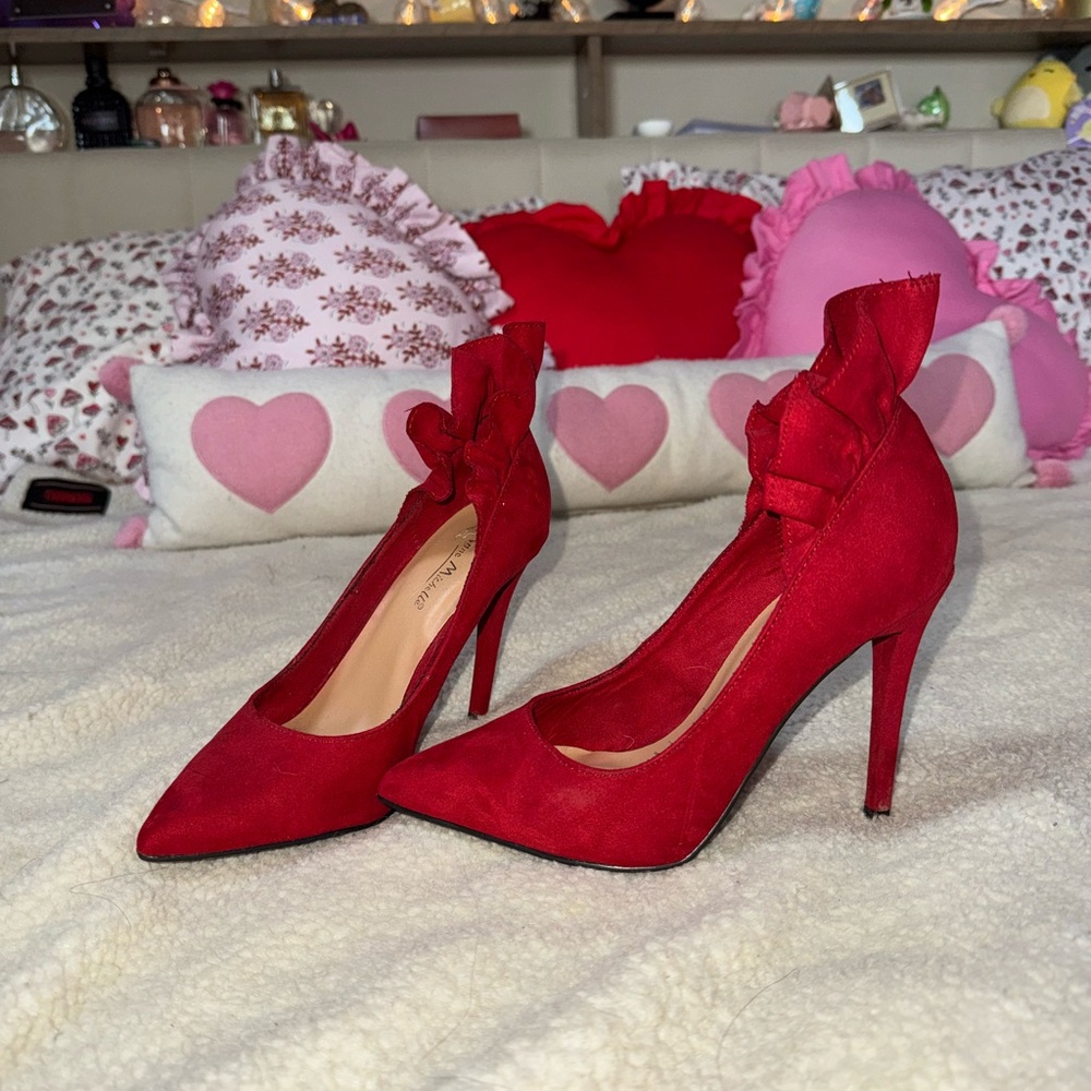 Elegant Red Stiletto Heels